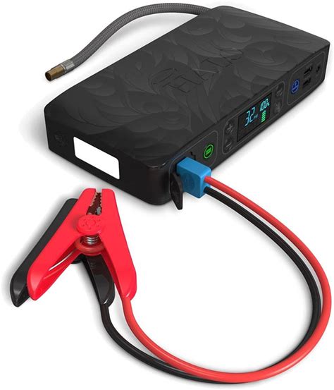 <b>Halo</b> <b>Bolt</b> <b>Air</b> 58830 mWh Portable Emergency Power Kit with Tire Pump, 4 Interchangeable <b>Air</b> Nozzles, Extra Accessory Kit, Car Jump Starter, and Car Charger - Black Graphite 4. . Halo air bolt